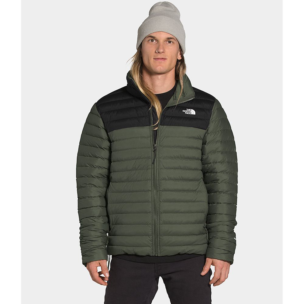 The North Face Winter Jacket Mens Australia - The North Face Stretch Green / Black Packable/Stowable